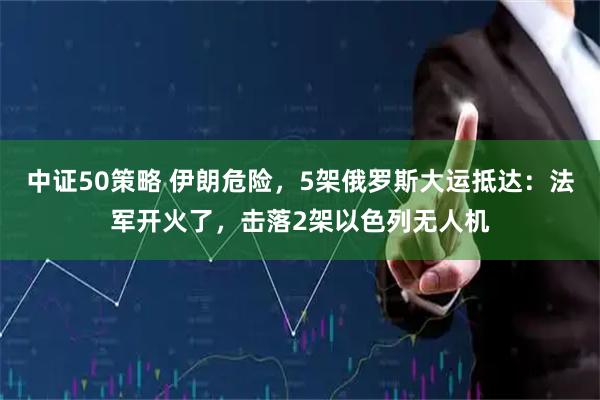 中证50策略 伊朗危险，5架俄罗斯大运抵达：法军开火了，击落2架以色列无人机