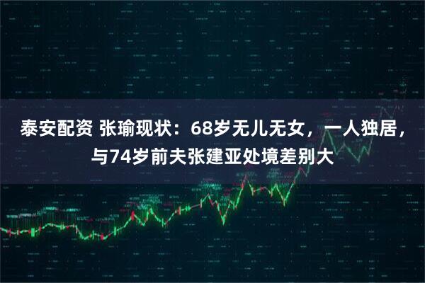 泰安配资 张瑜现状：68岁无儿无女，一人独居，与74岁前夫张建亚处境差别大