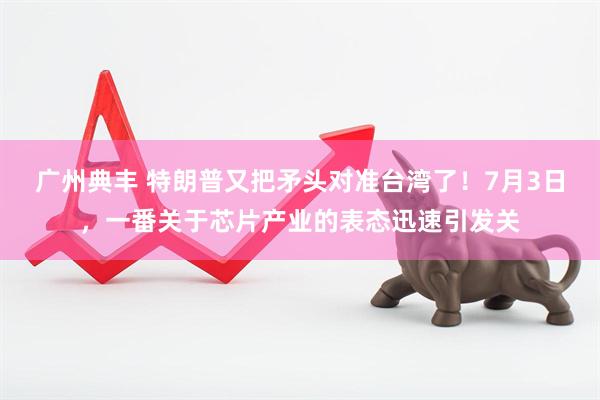 广州典丰 特朗普又把矛头对准台湾了！7月3日，一番关于芯片产业的表态迅速引发关
