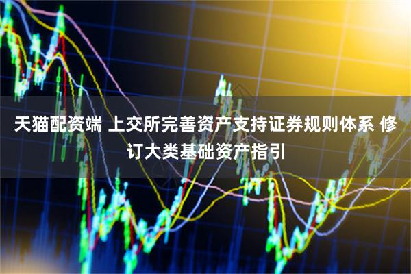 天猫配资端 上交所完善资产支持证券规则体系 修订大类基础资产指引