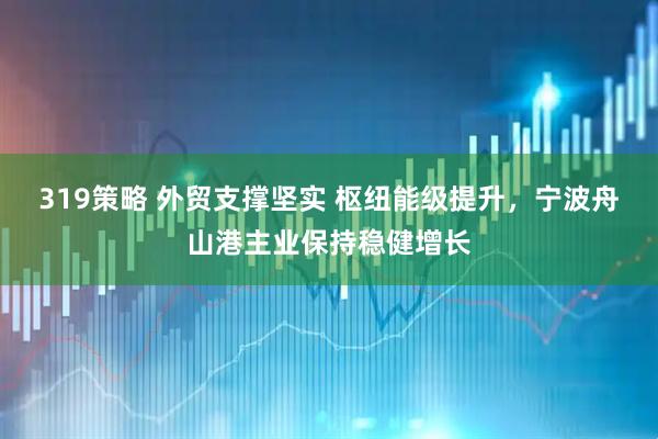 319策略 外贸支撑坚实 枢纽能级提升，宁波舟山港主业保持稳健增长